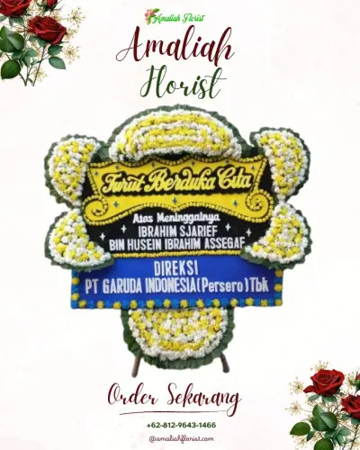 Papan Bunga Duka di Aryaduta Medan